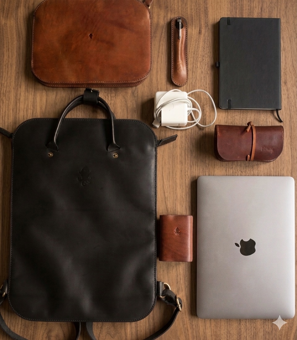 Corporate leather accessories